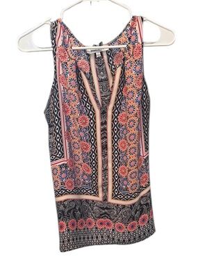 Rose & Olive Pink and Black Halter Sundress
